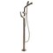 Alfi Brand Brushed Nckl Floor mount Tub Filler + Mixer /w Hand Held Shower Head AB2758-BN - alternate 4